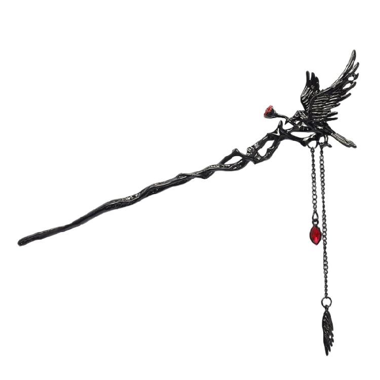 Crow Carvings Hair Stick Tasseled Rose Hairpiece with Sparkling Rose for Evening Dinner Wear Photo Props 1
Crow Carvings Hair Stick Tasseled Rose Hairpiece with Sparkling Rose for Evening Dinner Wear Photo Props 1