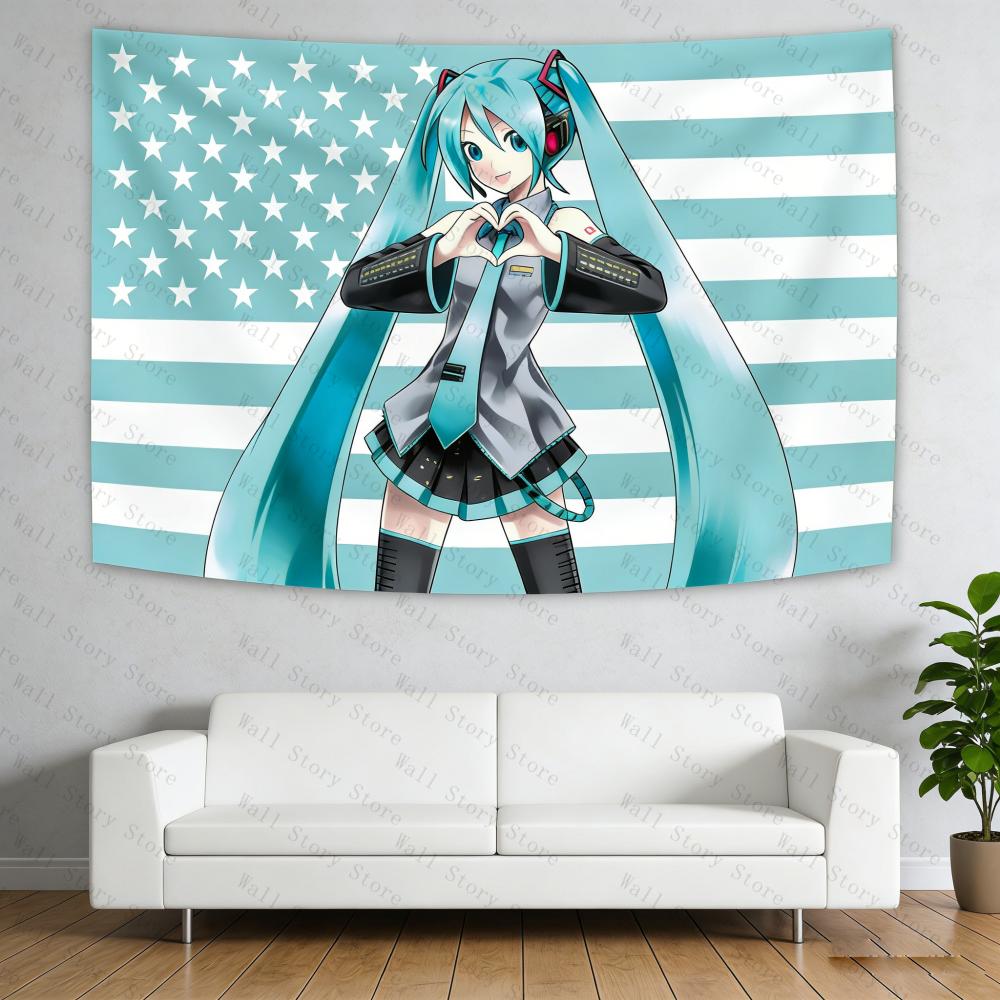 2026 Miku American Flag Tapestry Anime Background Dormitory Bedhead Tapestry Living Room Tapestry Sofa Background Tapestry 74x94cm(29x37in)
2026 Miku American Flag Tapestry Anime Background Dormitory Bedhead Tapestry Living Room Tapestry Sofa Background Tapestry 74x94cm(29x37in)