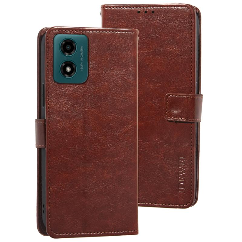 For Motorola Moto E14 4G/G04 4G/G04s 4G/G24 4G Case Crazy Horse Texture Leather Wallet Cover Brown
For Motorola Moto E14 4G/G04 4G/G04s 4G/G24 4G Case Crazy Horse Texture Leather Wallet Cover Brown
