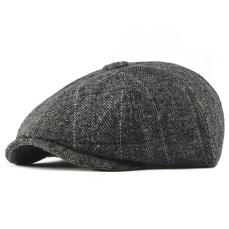 Retro Newsboy Caps Men British Painters Hats Spring Autumn Berets Herringbone Grid With Red Line Flat Cap Hip Hop Berets
Retro Newsboy Caps Men British Painters Hats Spring Autumn Berets Herringbone Grid With Red Line Flat Cap Hip Hop Berets