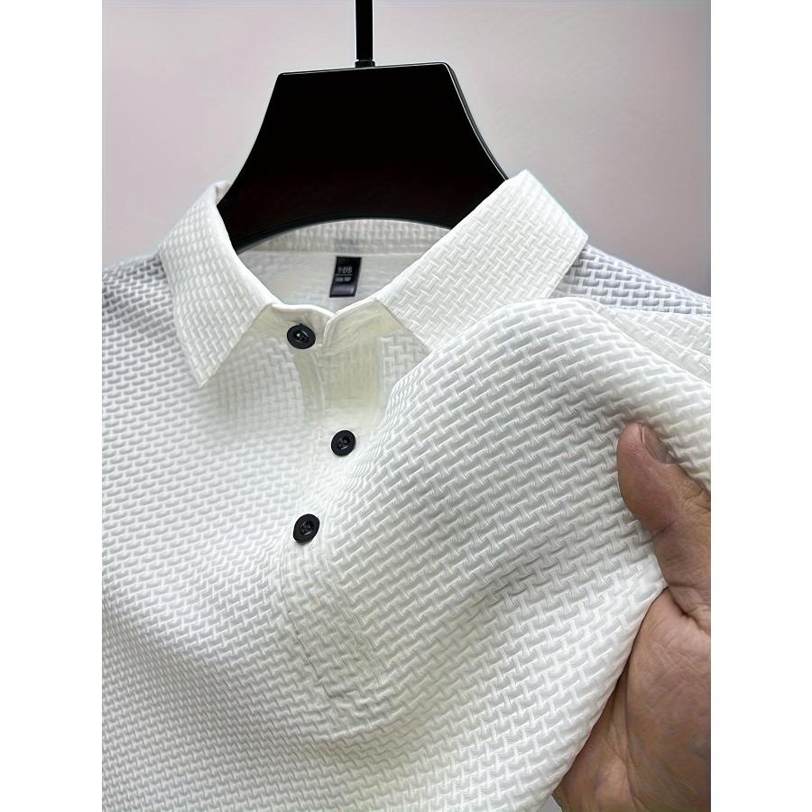 High End Ice Silk Short Sleeve T-shirt Men s Summer Mesh Breathable Polo Half Sleeve Solid Color Casual Luxury Top M білий
High End Ice Silk Short Sleeve T-shirt Men s Summer Mesh Breathable Polo Half Sleeve Solid Color Casual Luxury Top M білий