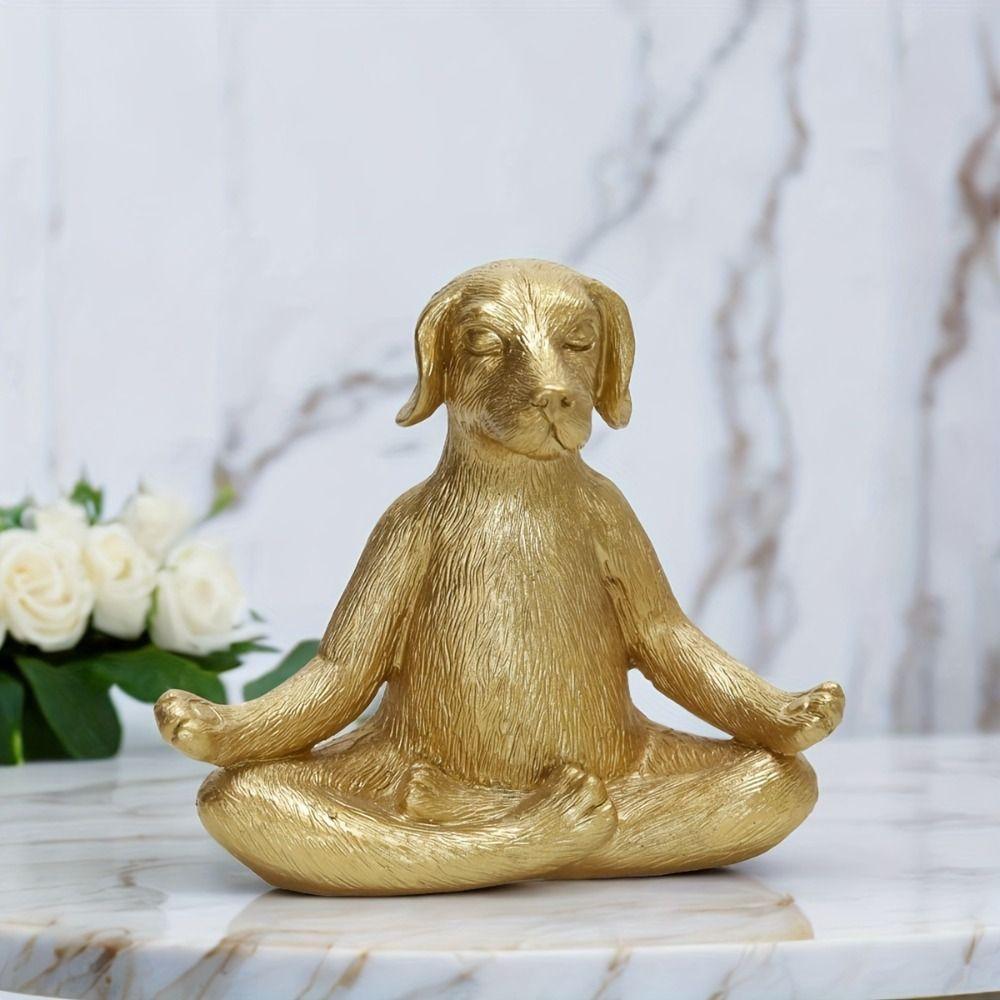 Resin Dog Figurine Unique Animal Miniatures Sculpture Desktop Ornament Dog Yoga Statue Meditation золотий
Resin Dog Figurine Unique Animal Miniatures Sculpture Desktop Ornament Dog Yoga Statue Meditation золотий