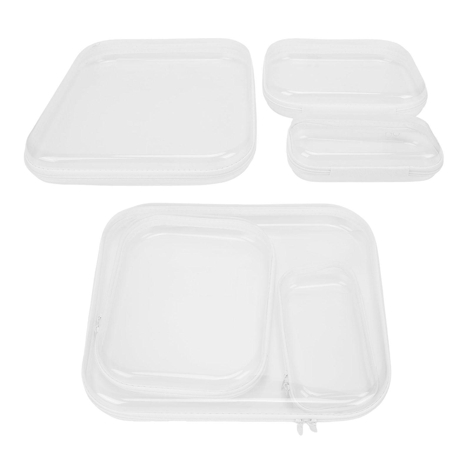6 Pcs Clear Hard Case Set 3 Sizes See Through Hard Pouches Water Proof for Makeup Toiletries
6 Pcs Clear Hard Case Set 3 Sizes See Through Hard Pouches Water Proof for Makeup Toiletries