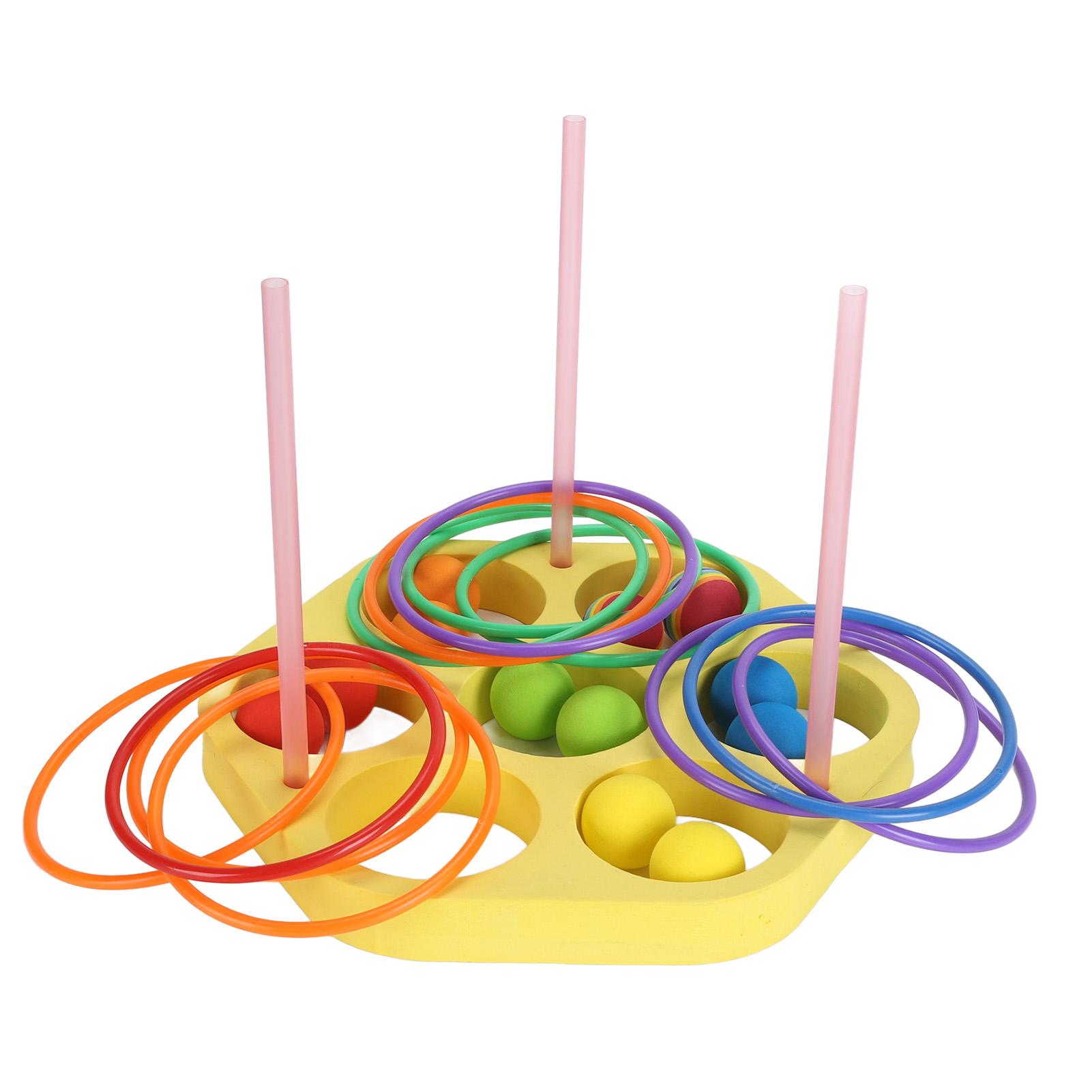Swimming Pool Toss Game EVA Hexagonal Round with 12pcs Balls 12pcs Rings Floating Pool Games Throwing Toys for Party Beach
Swimming Pool Toss Game EVA Hexagonal Round with 12pcs Balls 12pcs Rings Floating Pool Games Throwing Toys for Party Beach