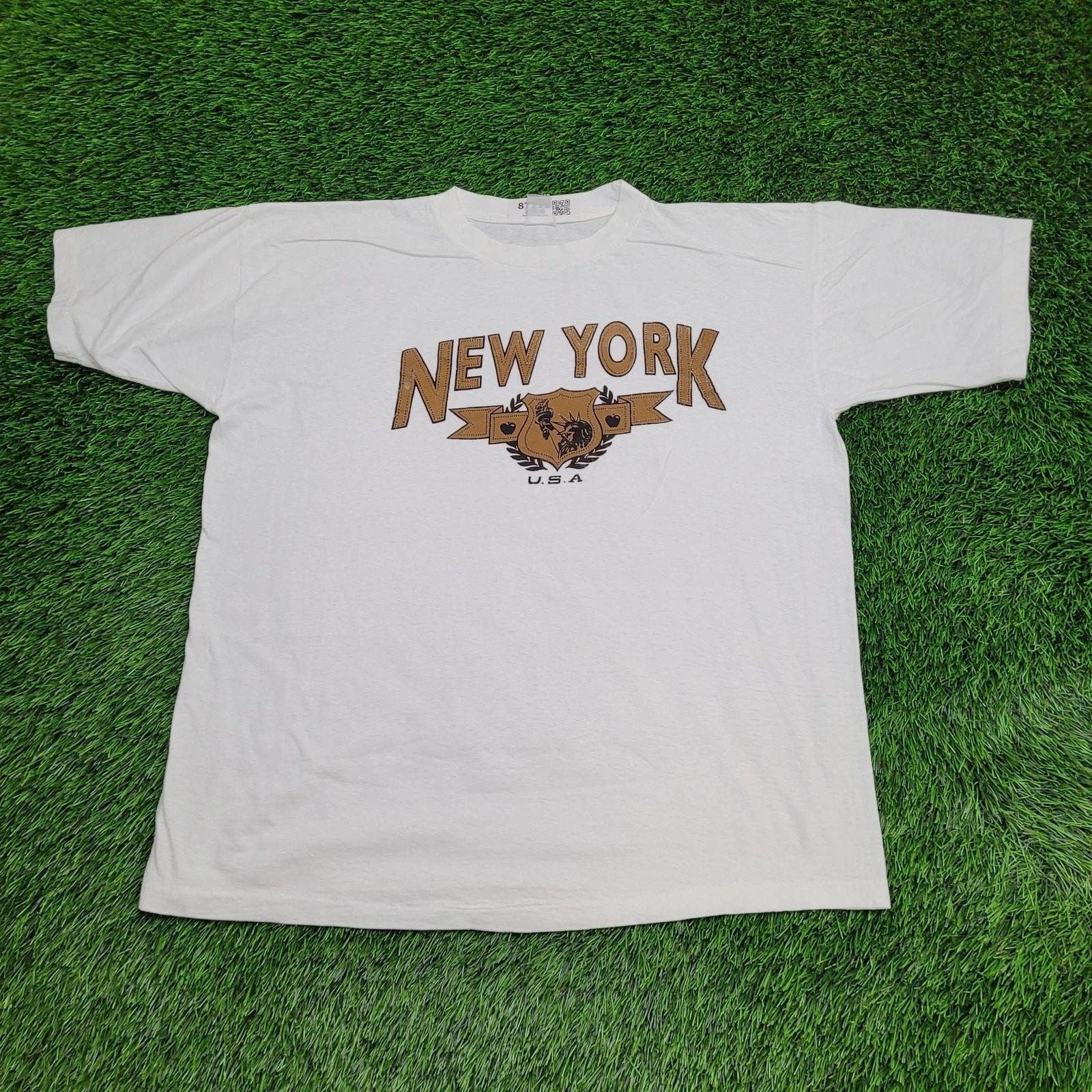 Vintage 90s New-York Big-Apple Shirt XL 24x27 White Statue-of-Liberty 3XL
Vintage 90s New-York Big-Apple Shirt XL 24x27 White Statue-of-Liberty 3XL