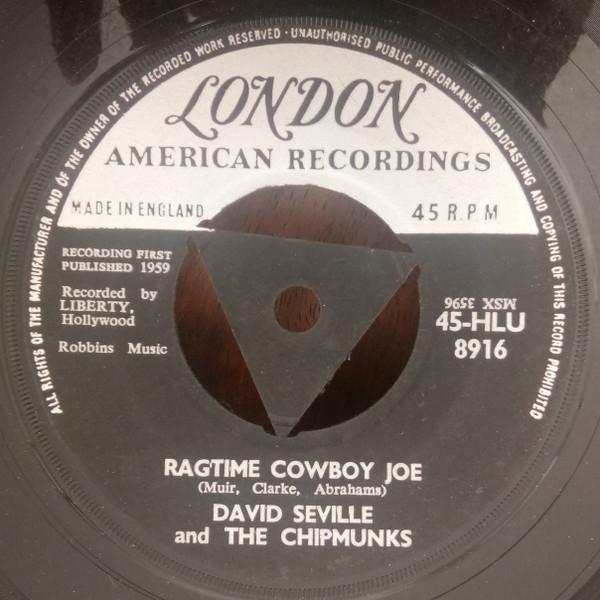 7-дюймовая пластинка DAVID SEVILLE THE CHIPMUNKS Ragtime Cowboy Joe 45HLU8916 London American 1959 UK Поп Б/у
7-дюймовая пластинка DAVID SEVILLE THE CHIPMUNKS Ragtime Cowboy Joe 45HLU8916 London American 1959 UK Поп Б/у