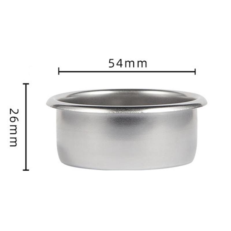 54mm Double Coffee Filter Basket for Breville Coffee Powder Bowl Stainless Steel Filter 18g Single Layer Pressureless Filter
54mm Double Coffee Filter Basket for Breville Coffee Powder Bowl Stainless Steel Filter 18g Single Layer Pressureless Filter