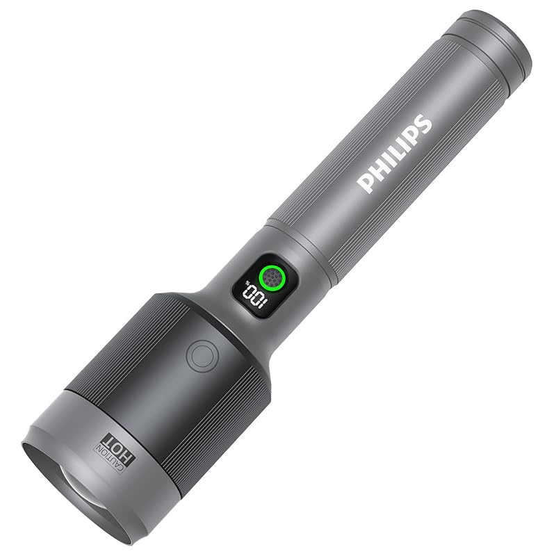 PHILIPS flashlight led light High brightness 2500 lumens 860 meters 5 dimming modes focus control handy light Type-C rechargeable IP55 waterproof
PHILIPS flashlight led light High brightness 2500 lumens 860 meters 5 dimming modes focus control handy light Type-C rechargeable IP55 waterproof