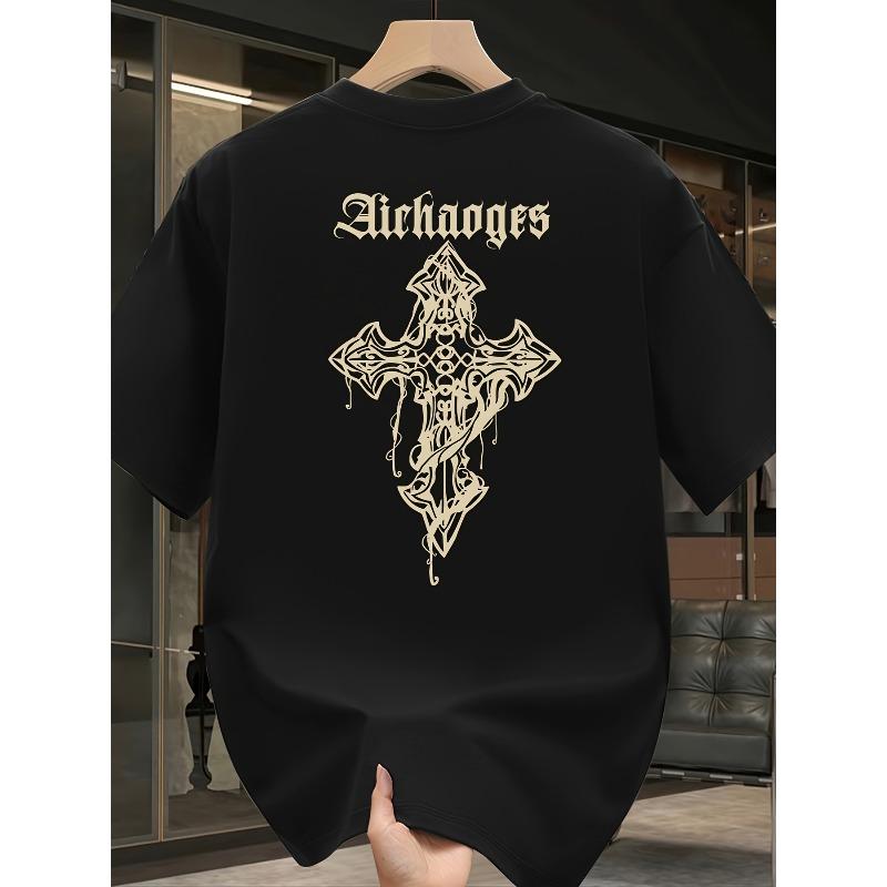 European size Men S Summer New Loose-Fit Oversized Casual Short-Sleeve T-Shirt with a Brand Print 4XL чорний
European size Men S Summer New Loose-Fit Oversized Casual Short-Sleeve T-Shirt with a Brand Print 4XL чорний