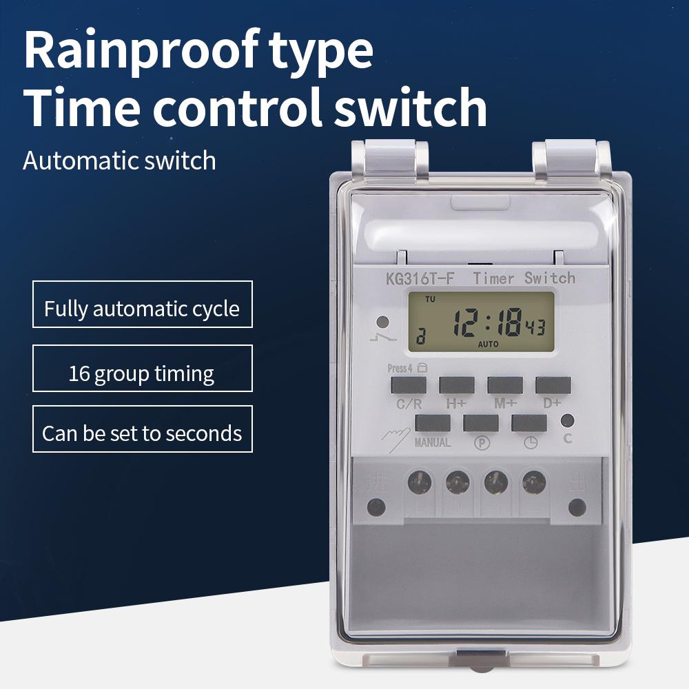 Automatic Digital Timer Switch Relay 168 Hours Weekly 7 Days Programmable Timer Controllor With Outdoor Waterproof Box 220V 30A
Automatic Digital Timer Switch Relay 168 Hours Weekly 7 Days Programmable Timer Controllor With Outdoor Waterproof Box 220V 30A