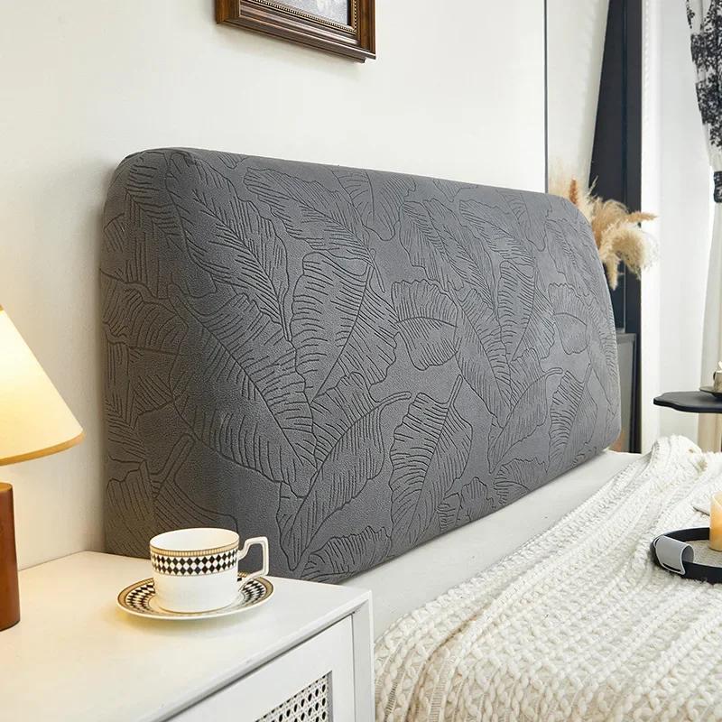 Solid Leaves Jacquard Headboard Cover Soft Short Velvet Bed Head Slipcovers All-inclusive Bedside Protector Cover Bedroom Decor L120cm H50-60cm S
Solid Leaves Jacquard Headboard Cover Soft Short Velvet Bed Head Slipcovers All-inclusive Bedside Protector Cover Bedroom Decor L120cm H50-60cm S