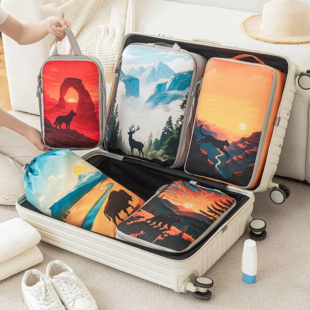 Foldable Printed Travel Organizer Large Capacity Compression Packing Cube Travel Style B
Foldable Printed Travel Organizer Large Capacity Compression Packing Cube Travel Style B