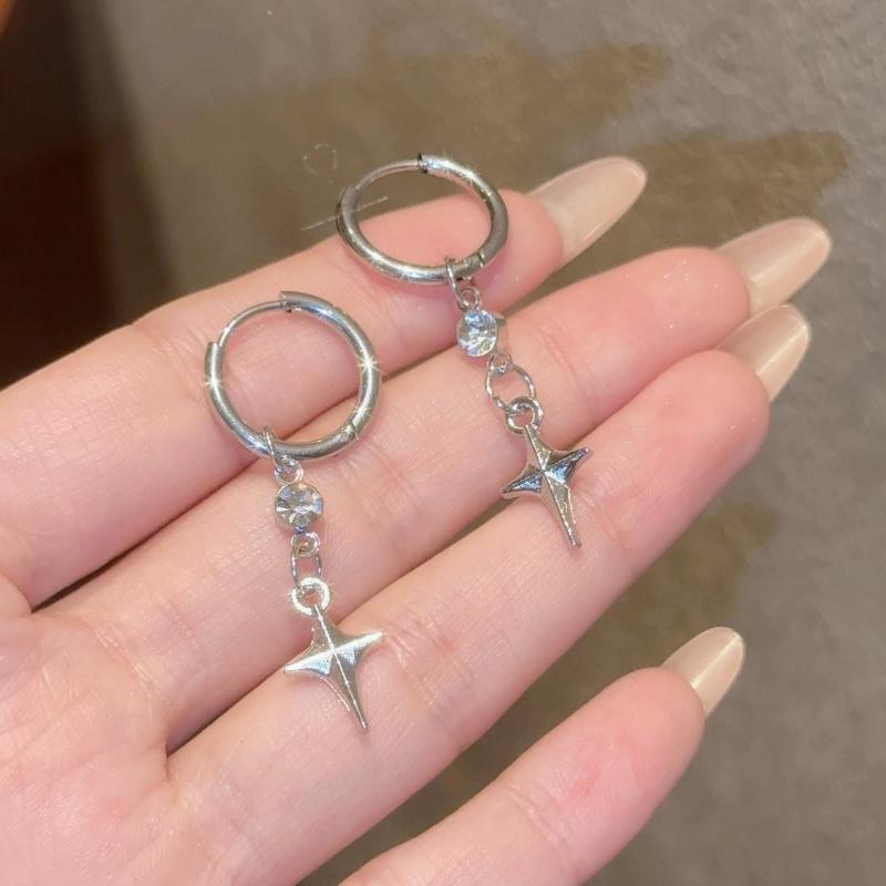 Crystal Zircon Earrings Sweet Needle Unisex Ear Stud Pendant Cross Star Earbone Zircon Cool Cute Punk Grunge Zircon
Crystal Zircon Earrings Sweet Needle Unisex Ear Stud Pendant Cross Star Earbone Zircon Cool Cute Punk Grunge Zircon