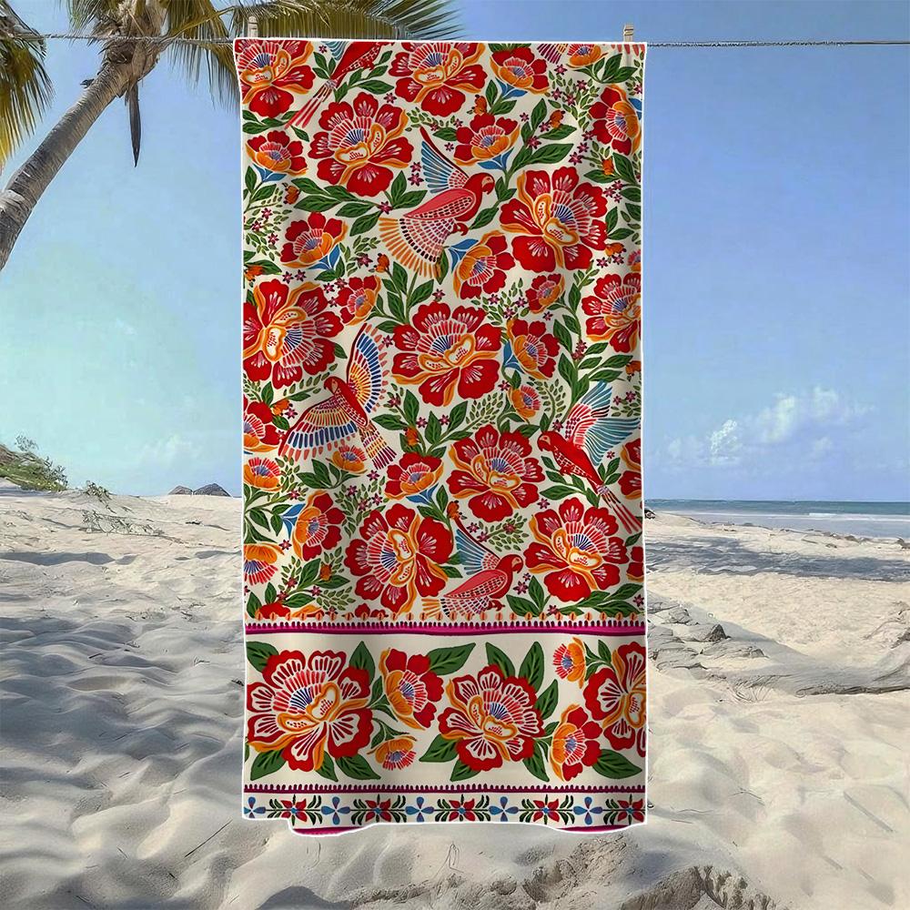Vintage Floral & Pink Mandala Pattern Beach Towel, Soft Durable Quick-Drying, Ideal For Summer Beach, Swimming & Camping W40*H60(CM)
Vintage Floral & Pink Mandala Pattern Beach Towel, Soft Durable Quick-Drying, Ideal For Summer Beach, Swimming & Camping W40*H60(CM)