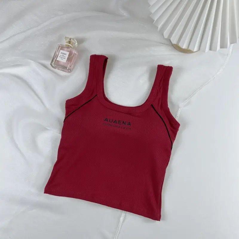 Solid Color U-Neck Tank Top with Wide Straps and Fixed Cups for Anti-Exposure One Size 80-120 jin
Solid Color U-Neck Tank Top with Wide Straps and Fixed Cups for Anti-Exposure One Size 80-120 jin