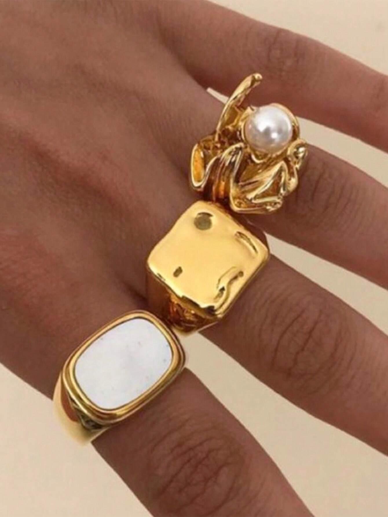 3pcs Retro Fashion Multi-Layered Stackable Open Rings for Women Fashion Personalized Knuckle Ring Set Parties Dates Jewelry Gift
3pcs Retro Fashion Multi-Layered Stackable Open Rings for Women Fashion Personalized Knuckle Ring Set Parties Dates Jewelry Gift