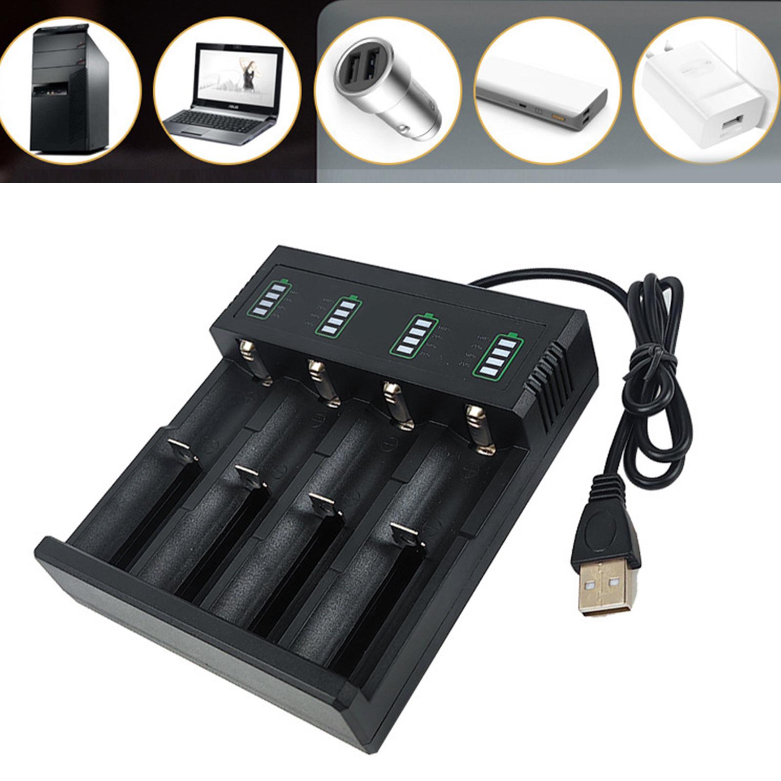 Зарядное устройство для аккумуляторов 18650 с 1/2/4 слотами с питанием от USB для аккумуляторов 21700 26700 14500 18500 26650 с быстрой зарядкой и автоматическим отключением C
Зарядное устройство для аккумуляторов 18650 с 1/2/4 слотами с питанием от USB для аккумуляторов 21700 26700 14500 18500 26650 с быстрой зарядкой и автоматическим отключением C