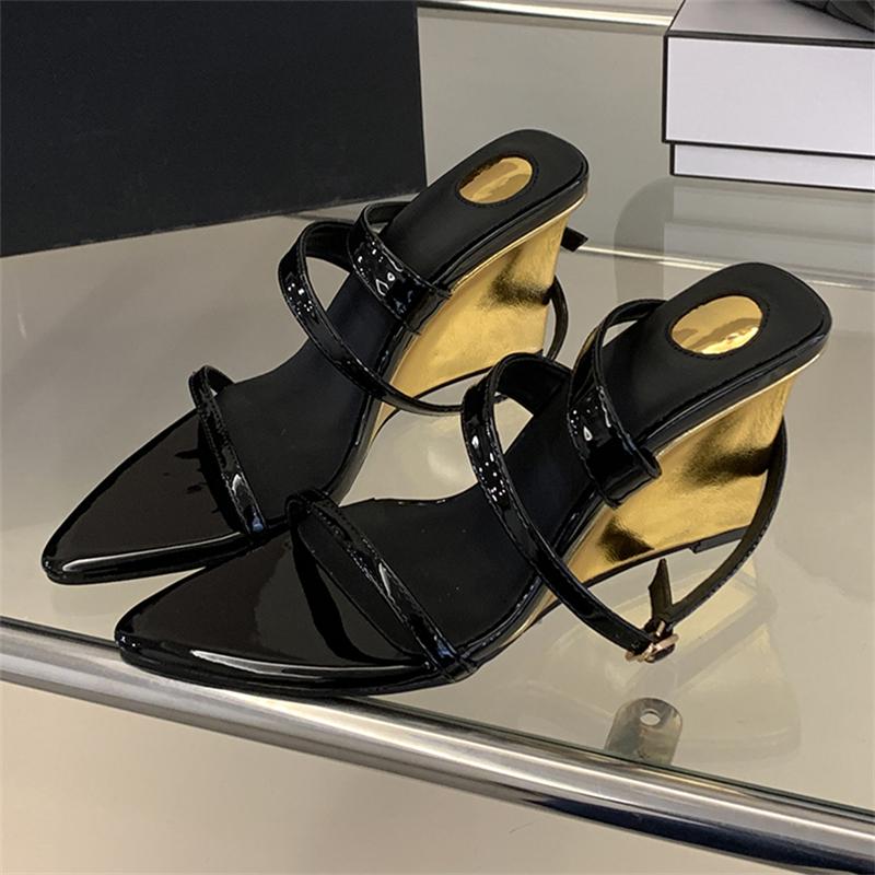 Pesstwei Street Style Design Wedges Heels Women Sandals Buckle Strap Pointed Toe Banquet Shoes Summer Ladies Pumps 35
Pesstwei Street Style Design Wedges Heels Women Sandals Buckle Strap Pointed Toe Banquet Shoes Summer Ladies Pumps 35