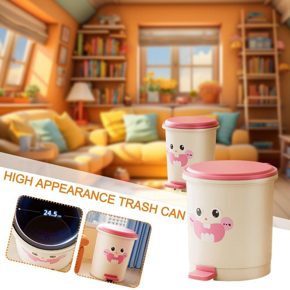 Cartoon Pattern Foot Pedal Trash Can Large Capacity Wastebasket Fashion Lid Trash Can 7L
Cartoon Pattern Foot Pedal Trash Can Large Capacity Wastebasket Fashion Lid Trash Can 7L