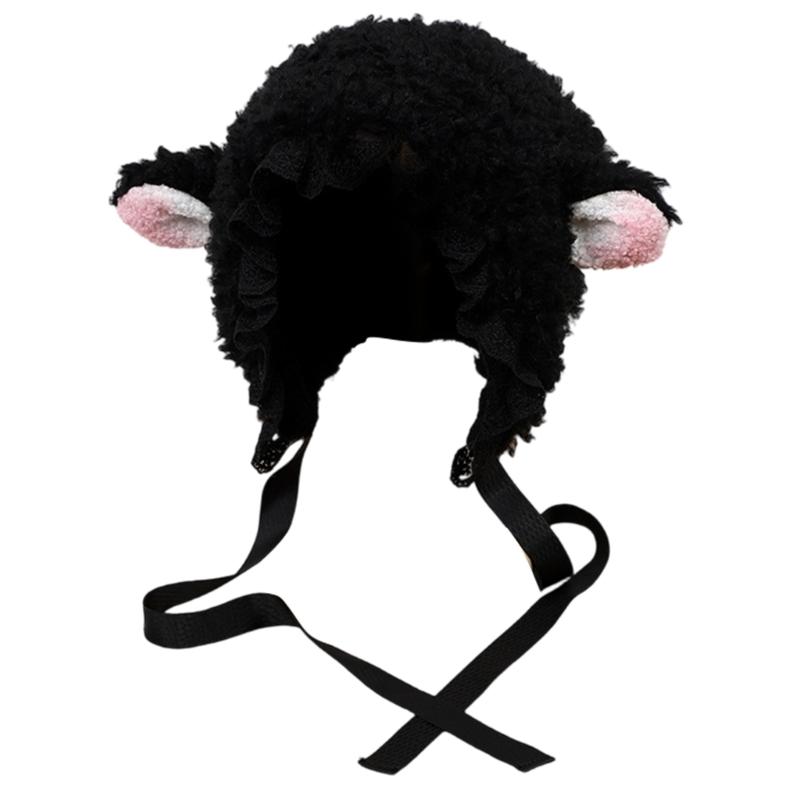Oversized Lamb Hat with Ear Pink Ear Skiing Hat Furry Cap Cartoon Photo Props Outdoor Head Wrap Hat for Halloween M чорний
Oversized Lamb Hat with Ear Pink Ear Skiing Hat Furry Cap Cartoon Photo Props Outdoor Head Wrap Hat for Halloween M чорний