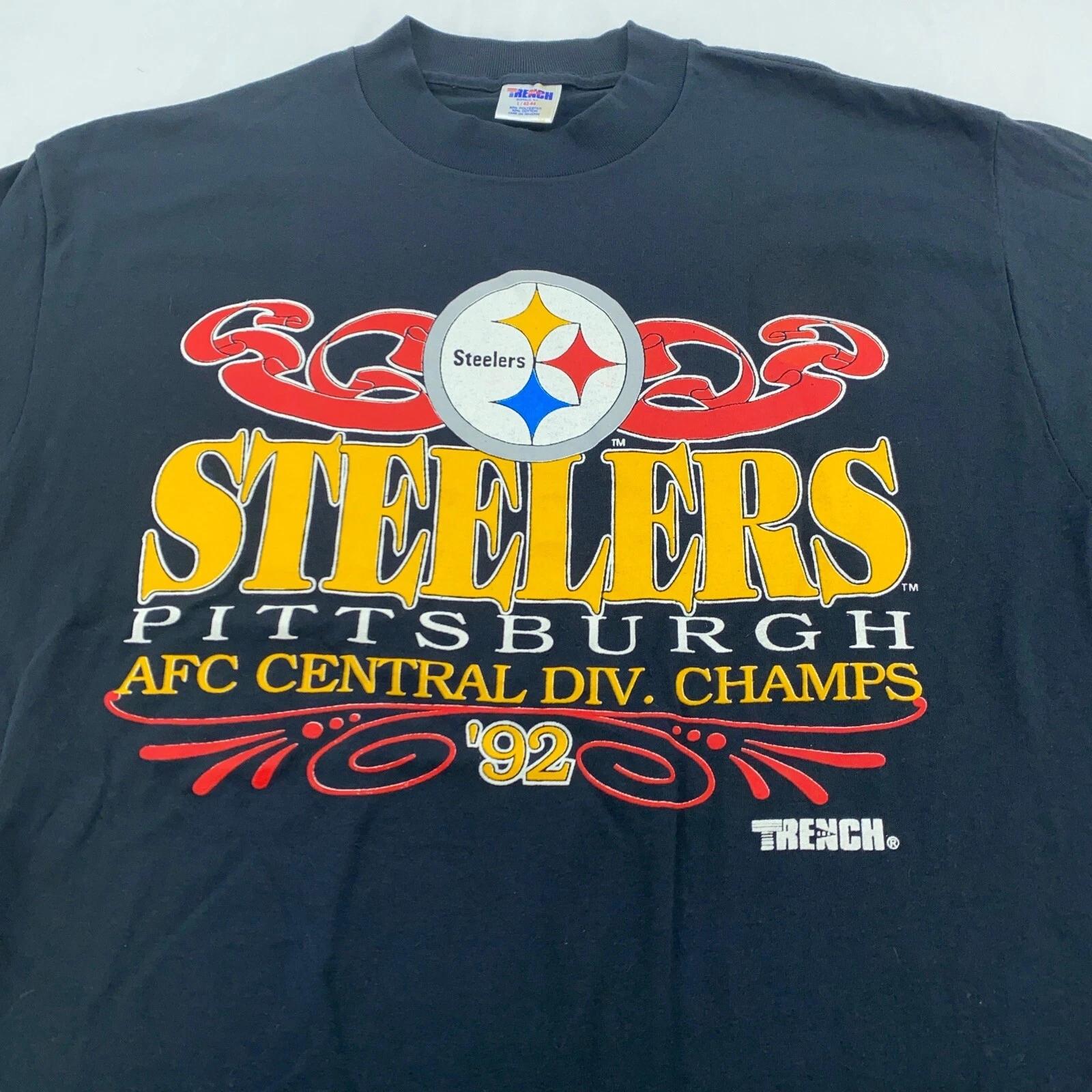 vintage 90s PITTSBURGH STEELERS T-Shirt MEDIUM/LARGE football NFL 1992 2XL
vintage 90s PITTSBURGH STEELERS T-Shirt MEDIUM/LARGE football NFL 1992 2XL