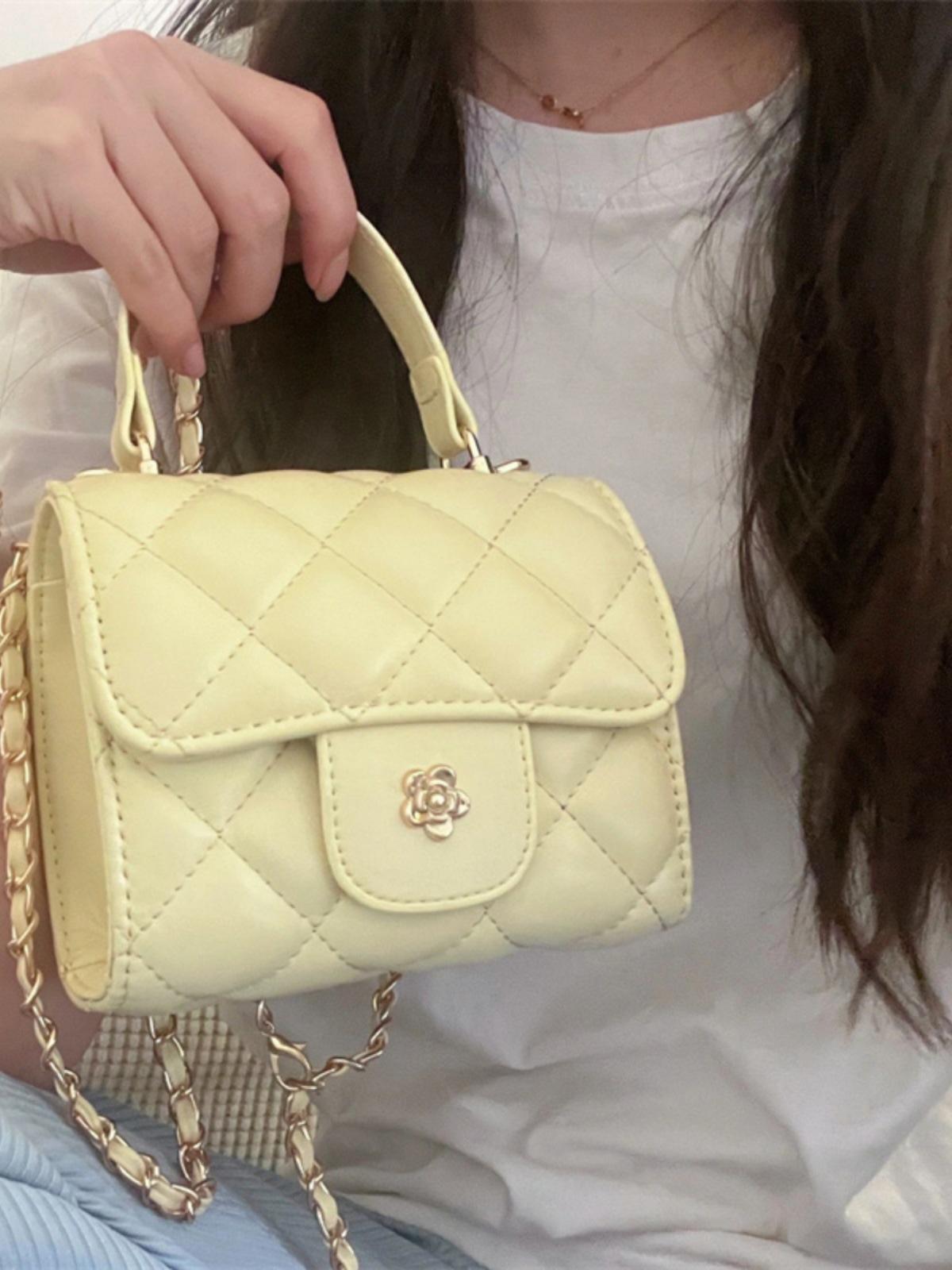Portable small square bag women s summer 2023 new trendy fashion diamond chain bag small fragrant style versatile ins messenger bag жовтий
Portable small square bag women s summer 2023 new trendy fashion diamond chain bag small fragrant style versatile ins messenger bag жовтий