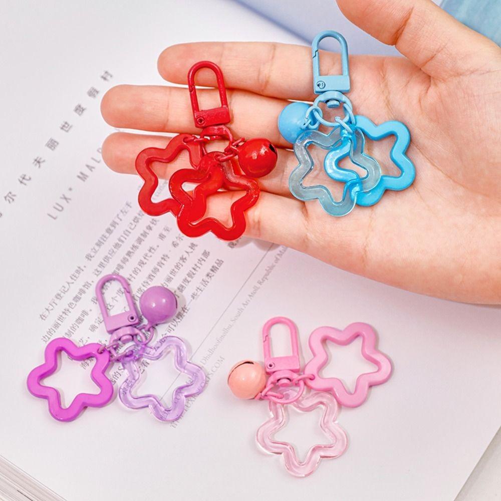 Kawaii Hollow Out Star Keychain Mini Five-pointed Star Pendant Acrylic Star Keyring Bag Hanging
Kawaii Hollow Out Star Keychain Mini Five-pointed Star Pendant Acrylic Star Keyring Bag Hanging
