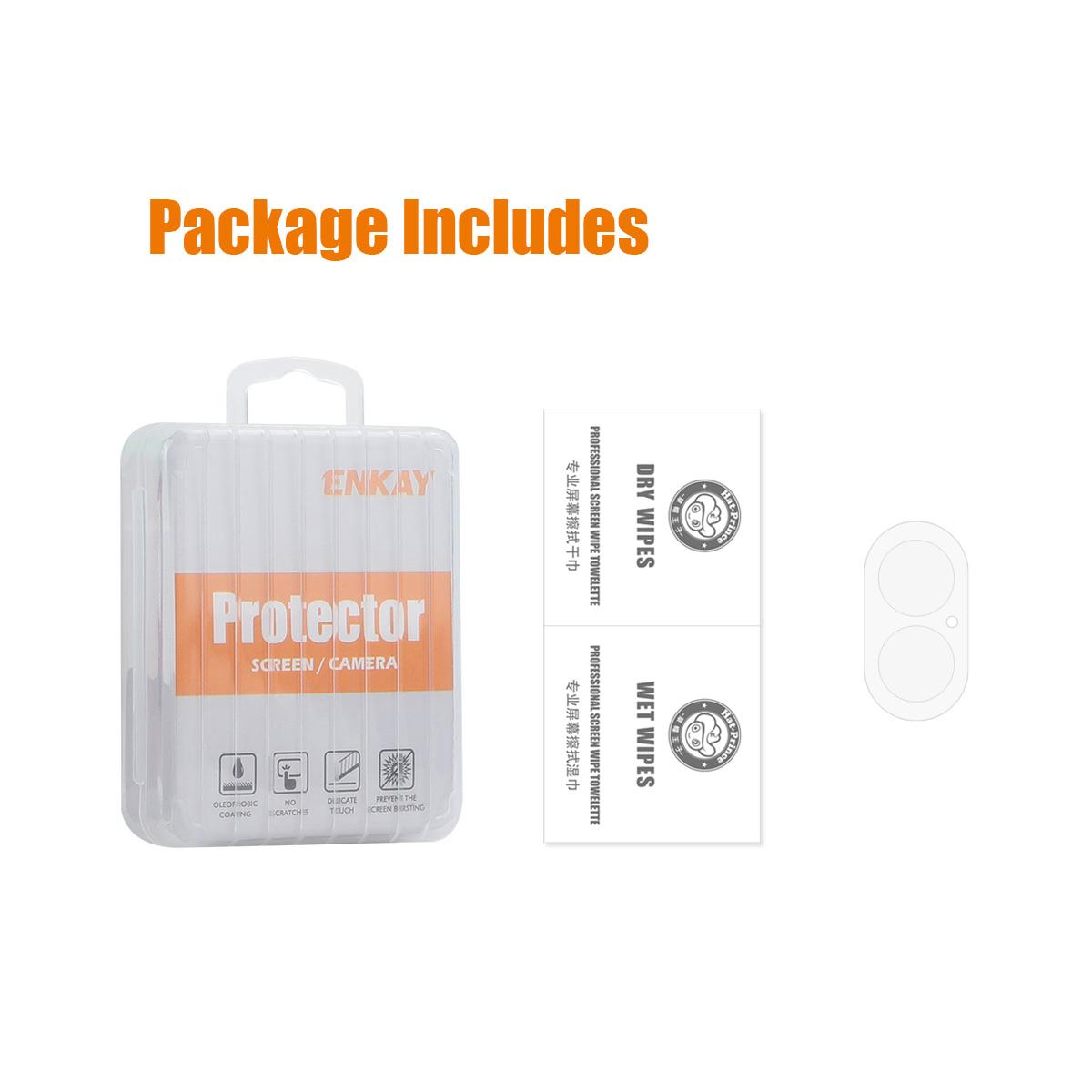 ENKAY HAT PRINCE For iPhone 16/16 Plus Integrated Camera Lens Film Tempered Glass Lens Protector Type A
ENKAY HAT PRINCE For iPhone 16/16 Plus Integrated Camera Lens Film Tempered Glass Lens Protector Type A