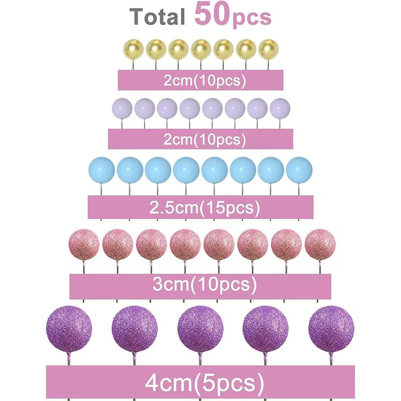 50Pcs Cake Balls In Five Colors For Wedding Birthday Party Cake Decoration Diy Decorating Supplies 2
50Pcs Cake Balls In Five Colors For Wedding Birthday Party Cake Decoration Diy Decorating Supplies 2