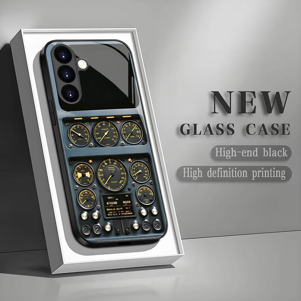 Instrument panel tempered glass phone case suitable for Samsung GalaxyS26 S25 S24 S23 S22 S20FE/Ultra/Plus5Ganti drop back cover GalaxyS26Ultra
Instrument panel tempered glass phone case suitable for Samsung GalaxyS26 S25 S24 S23 S22 S20FE/Ultra/Plus5Ganti drop back cover GalaxyS26Ultra
