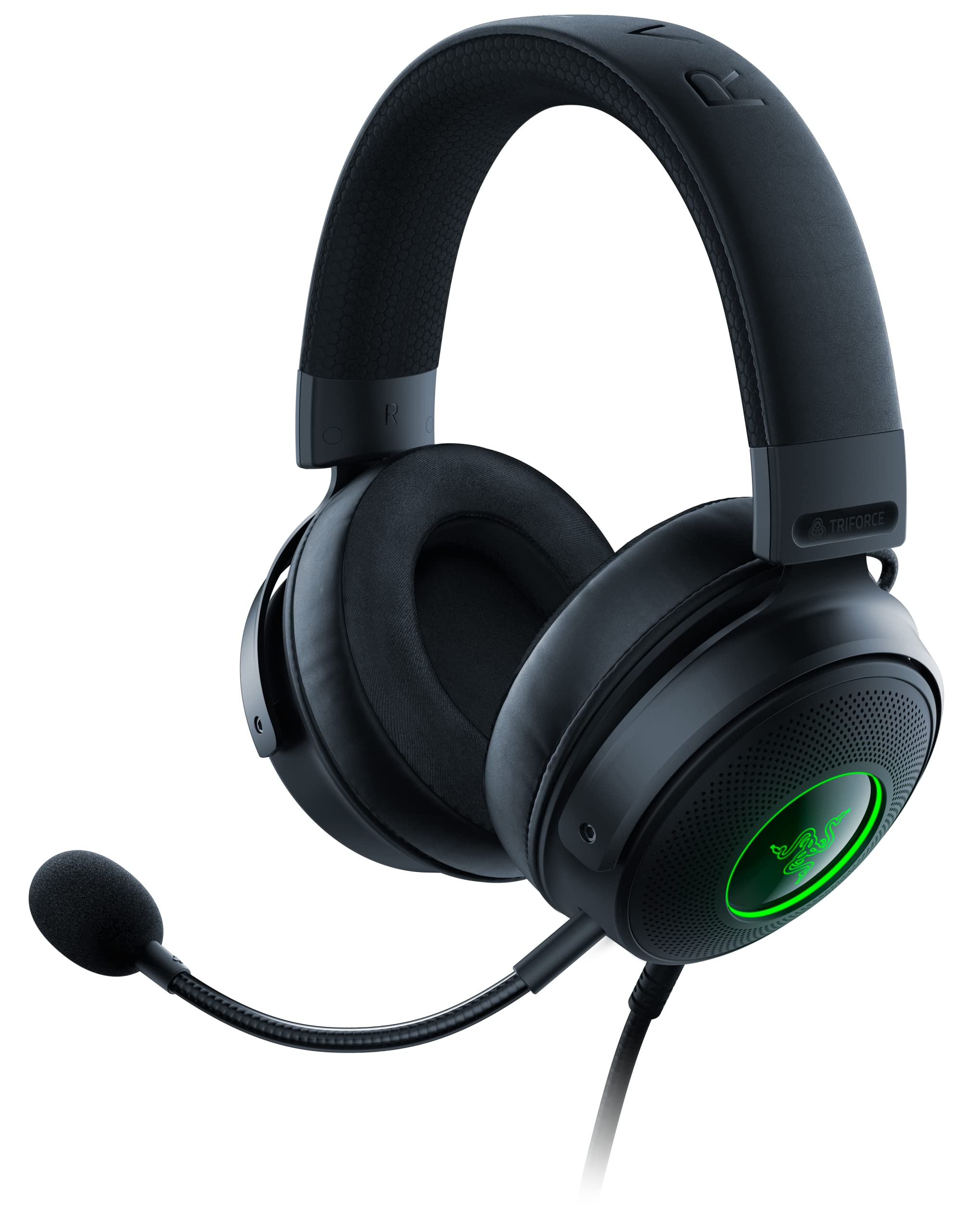 Razer Kraken V3 Gaming Headset USB THX Surround Sound TriForce Titanium 50mm Driver Unidirectional Microphone Hybrid Material and Leatherette Memory чорний
Razer Kraken V3 Gaming Headset USB THX Surround Sound TriForce Titanium 50mm Driver Unidirectional Microphone Hybrid Material and Leatherette Memory чорний