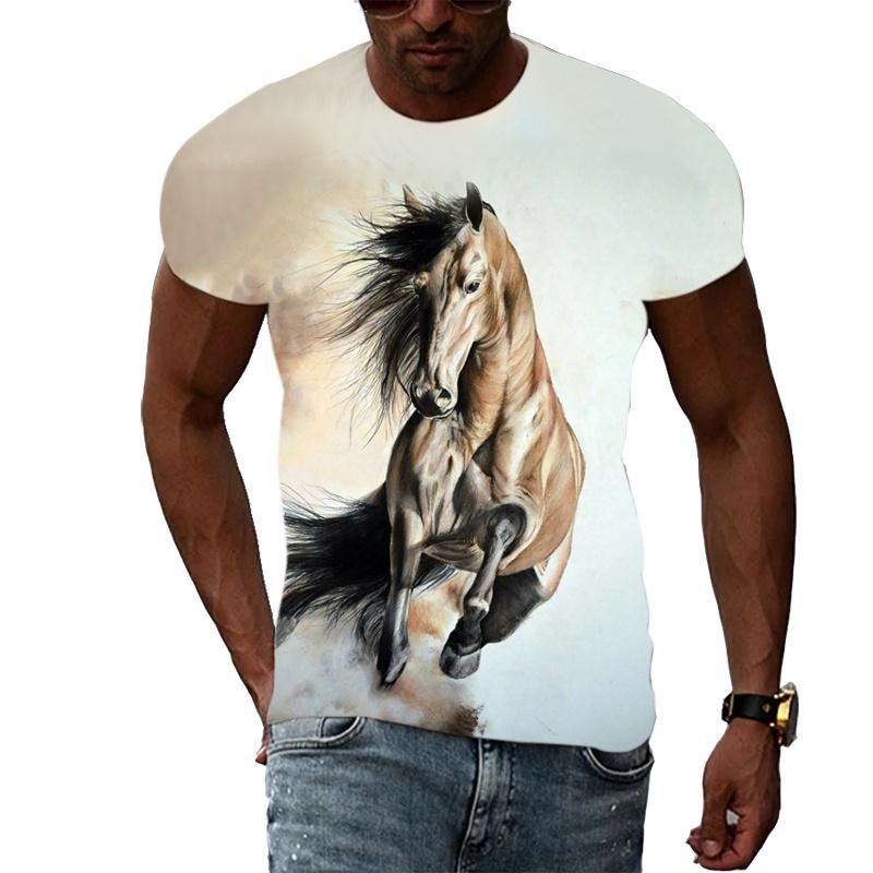 Винтажные футболки для мужчин 3D Gallant Horse Print топы с коротким рукавом летние футболки с изображением животных свободная футболка большого размера мужская одежда 3XL
Винтажные футболки для мужчин 3D Gallant Horse Print топы с коротким рукавом летние футболки с изображением животных свободная футболка большого размера мужская одежда 3XL
