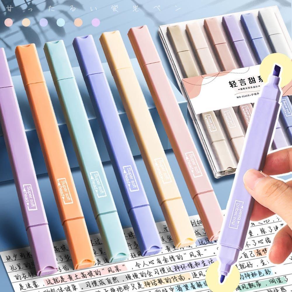 6Pcs/Set Colorful Highlighters Pens Soft Tip Marker Pens Hand Account Pens School Office Supplies Single headed/09
6Pcs/Set Colorful Highlighters Pens Soft Tip Marker Pens Hand Account Pens School Office Supplies Single headed/09