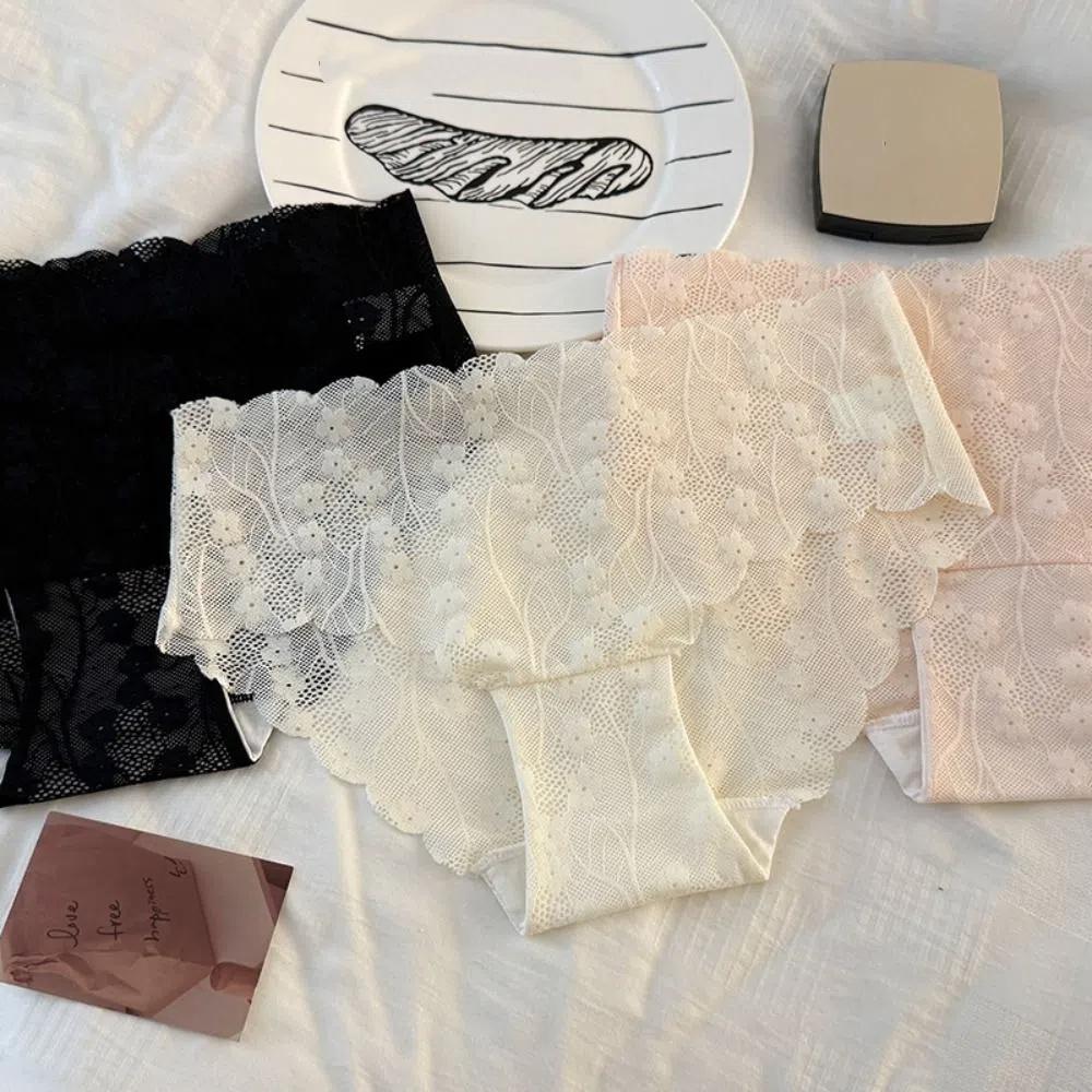 4Pcs Mid Waist Mesh Flower Panties Cotton Crotch Underwear for Women Sweet Lace Briefs Lady L-4Pcs
4Pcs Mid Waist Mesh Flower Panties Cotton Crotch Underwear for Women Sweet Lace Briefs Lady L-4Pcs