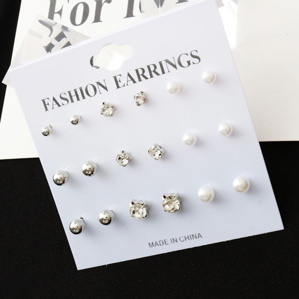 9 Pairs/Set Gold Silver Plate Ear Stud Crystal Rhinestones Tiny Earrings Women Jewelry Gift золотий
9 Pairs/Set Gold Silver Plate Ear Stud Crystal Rhinestones Tiny Earrings Women Jewelry Gift золотий