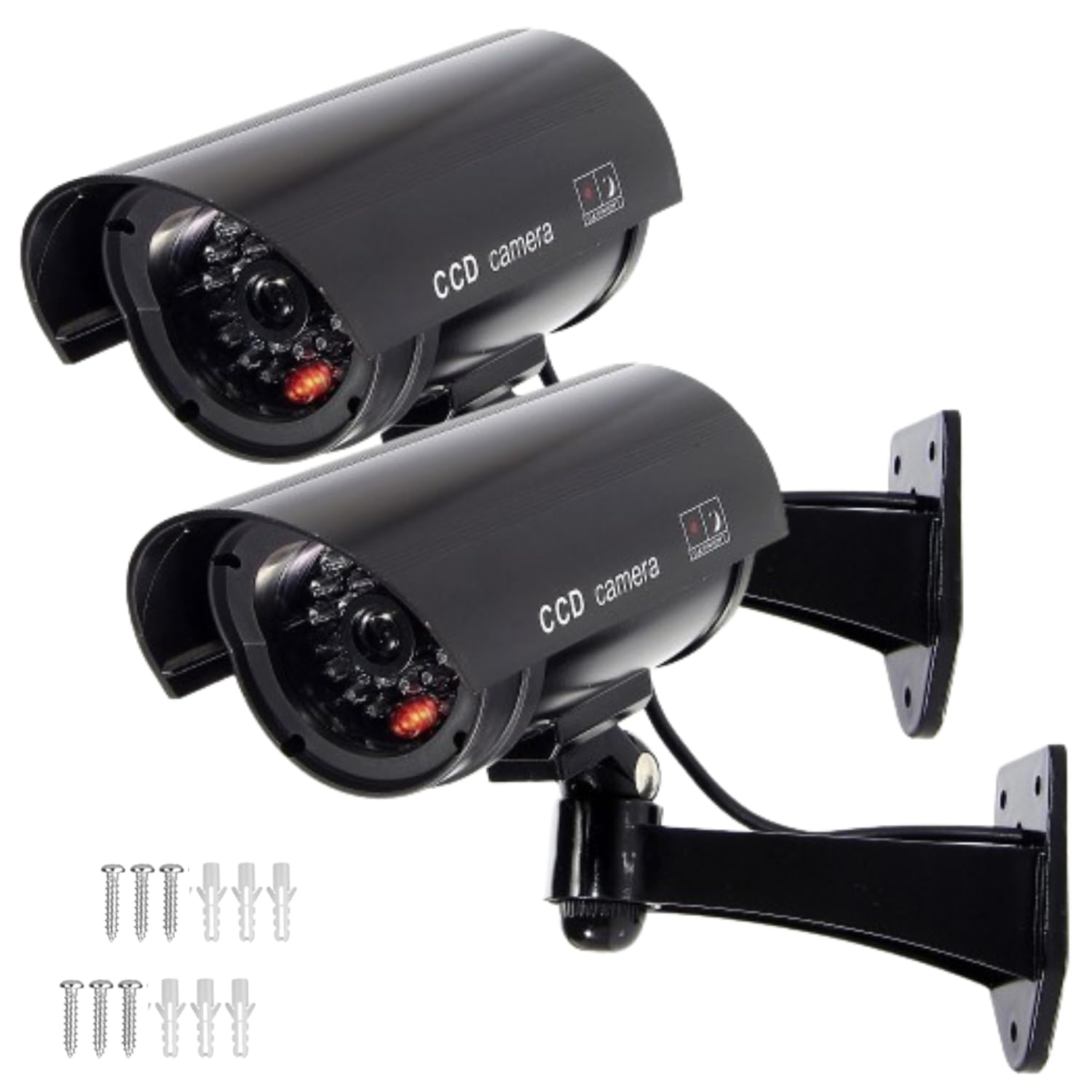 KeiSquare Dummy Dummy Security Fake Set of Regulable Red LED Constant No Wiring Powered Battery Camera, Camera, Camera, 2, Angle, Light, Flashing,
KeiSquare Dummy Dummy Security Fake Set of Regulable Red LED Constant No Wiring Powered Battery Camera, Camera, Camera, 2, Angle, Light, Flashing,