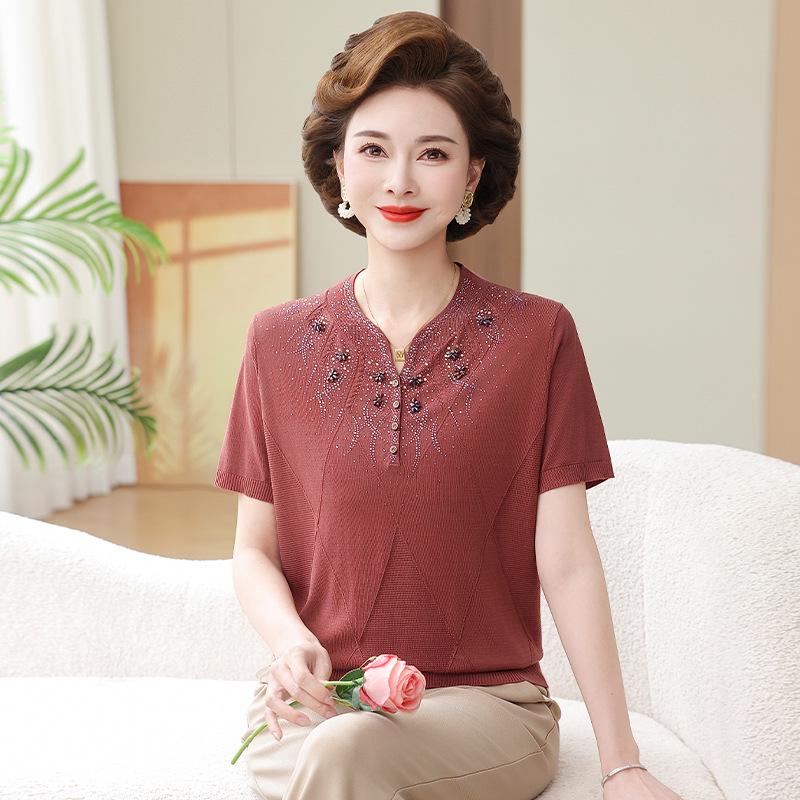 Mother s Day Plus Size Qipao Collar Mulberry Silk T-Shirt for Mom 2XL (110-120 jin)
Mother s Day Plus Size Qipao Collar Mulberry Silk T-Shirt for Mom 2XL (110-120 jin)