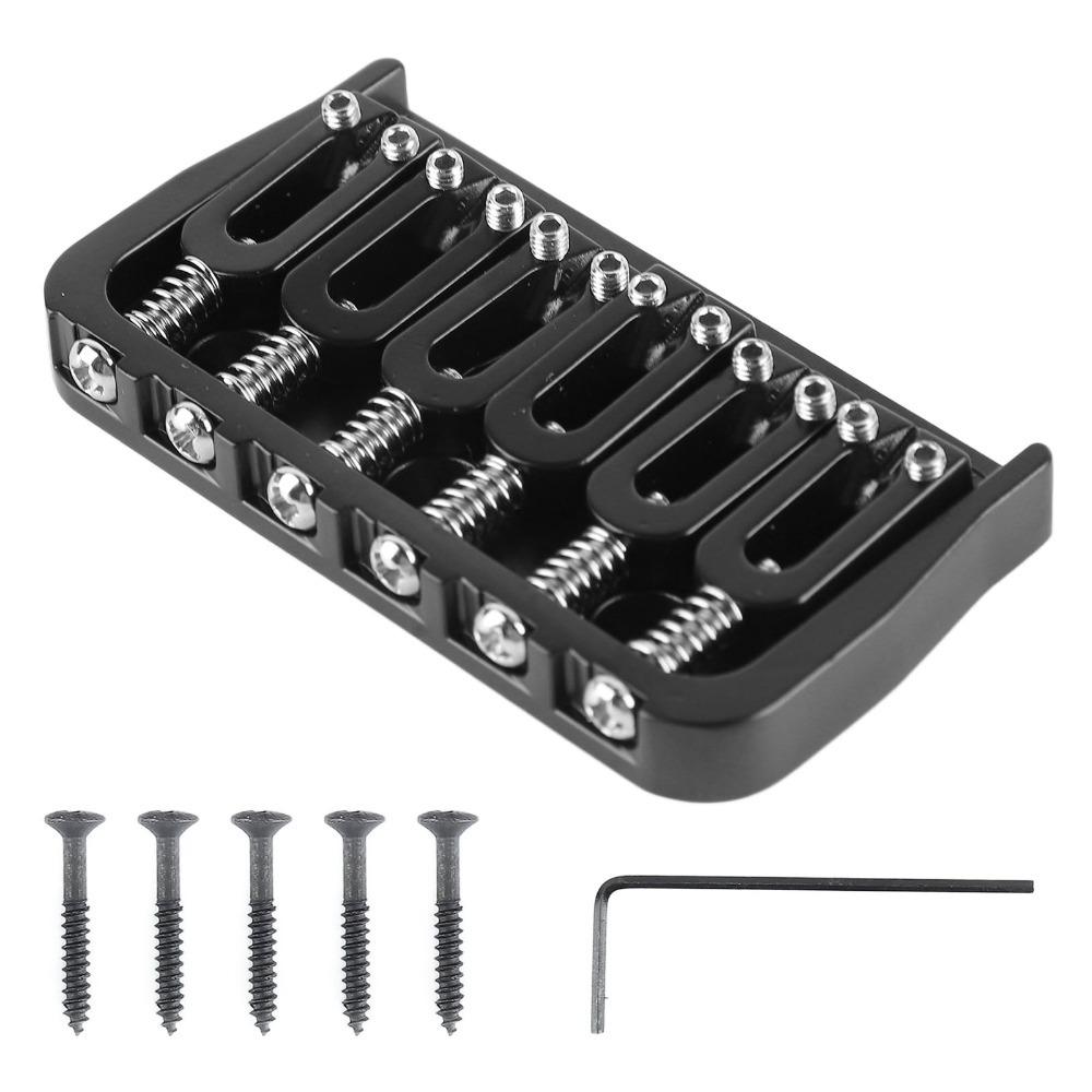 Black\Silver Electric Guitar Fixed Bridge Hardtail Saddle Bridge Electric Guitar Replacement
Black\Silver Electric Guitar Fixed Bridge Hardtail Saddle Bridge Electric Guitar Replacement