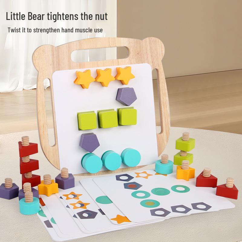 Wooden Screw-Tightening Toy: Enhances Kids Hand-Eye Coordination & Color Recognition for Parent-Child Interaction
Wooden Screw-Tightening Toy: Enhances Kids Hand-Eye Coordination & Color Recognition for Parent-Child Interaction