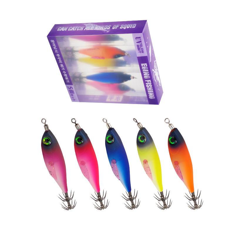 Luminous Squid Hook: Boxed Wood Shrimp, Round Belly Artificial Bait, Sea Fishing Hard Bait Pack of 5
Luminous Squid Hook: Boxed Wood Shrimp, Round Belly Artificial Bait, Sea Fishing Hard Bait Pack of 5