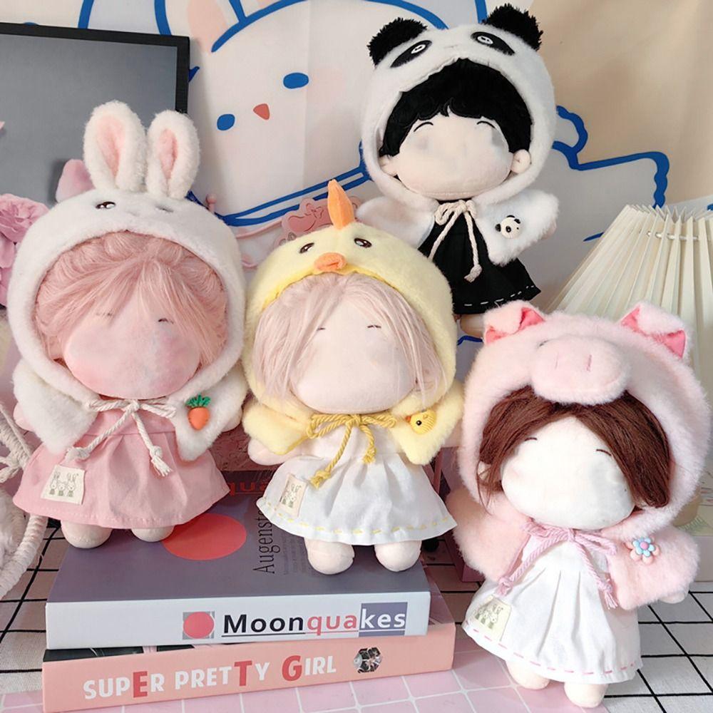 Replaceable Outfit Dolls Accessories Cartoon Animal Doll Clothes Plush Hooded Shawl Cloak Dress Set
Replaceable Outfit Dolls Accessories Cartoon Animal Doll Clothes Plush Hooded Shawl Cloak Dress Set