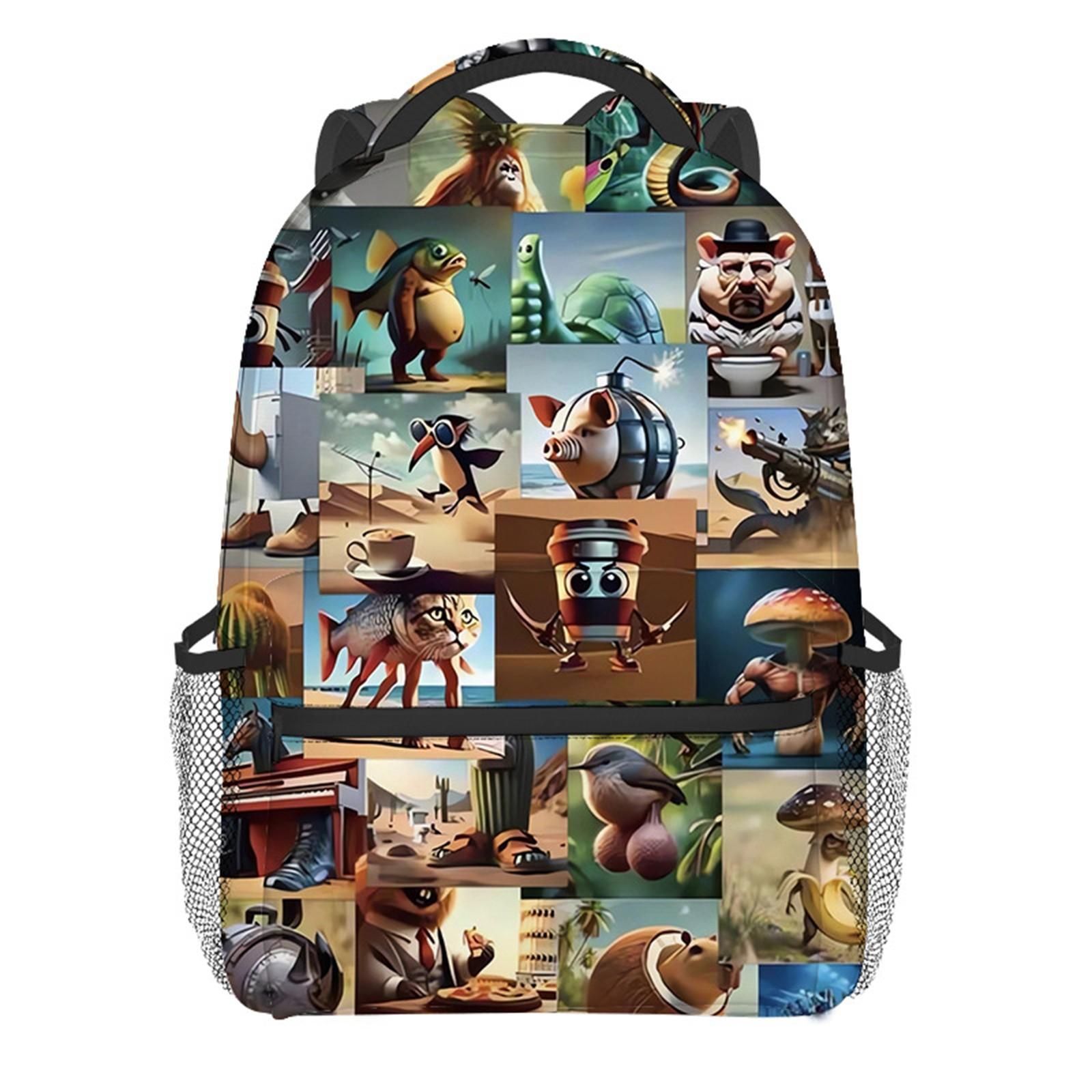 Повседневная сумка через плечо с рисунком из мультфильма для учеников младших классов средней школы, рюкзаки большой вместимости One Size
Повседневная сумка через плечо с рисунком из мультфильма для учеников младших классов средней школы, рюкзаки большой вместимости One Size