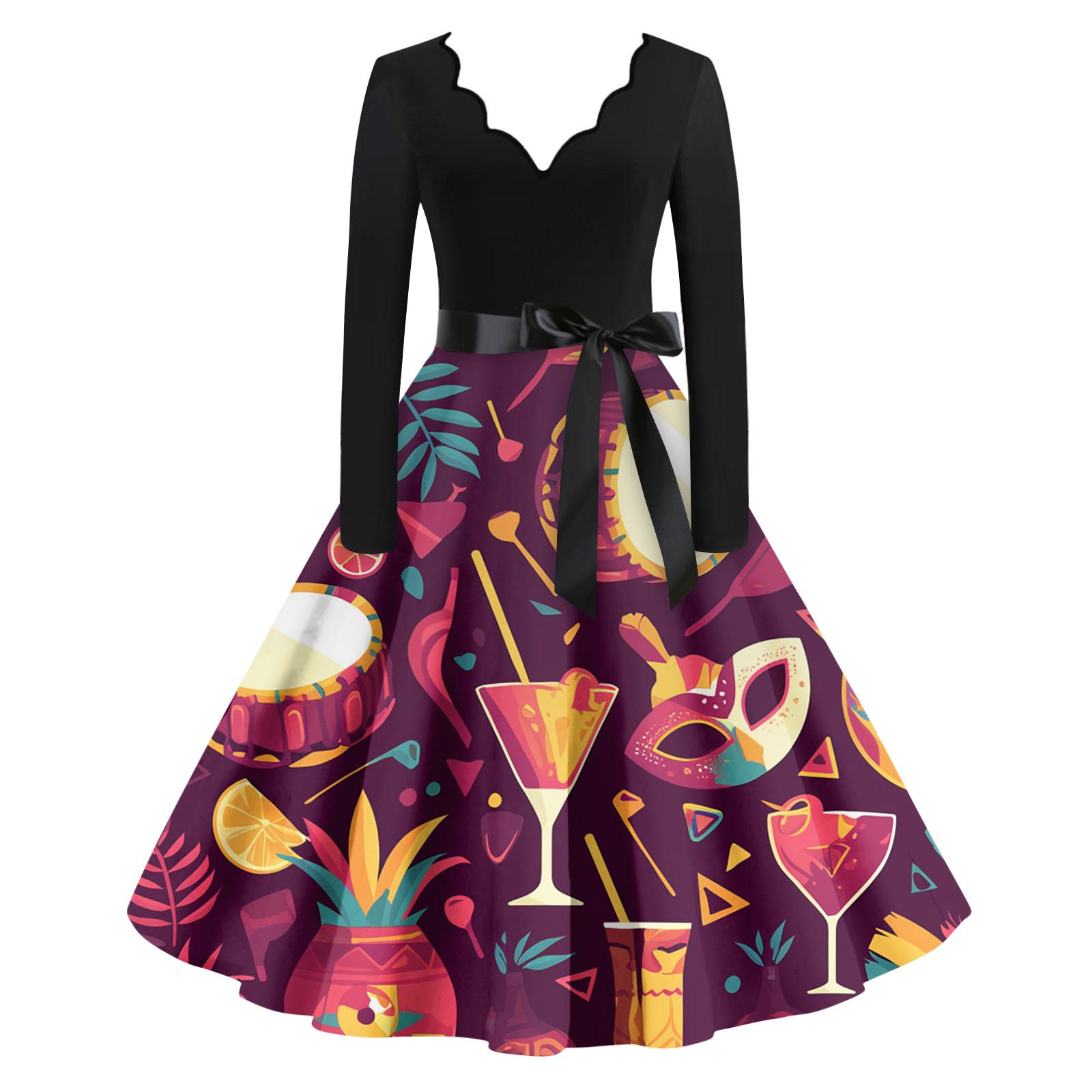 Women s Casual Fashion V Neck Long Sleeve Printed Vintage Long Dress XL
Women s Casual Fashion V Neck Long Sleeve Printed Vintage Long Dress XL