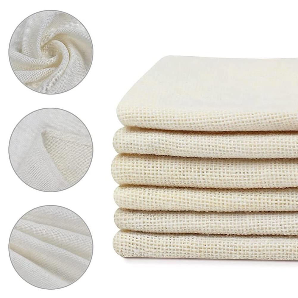 BHBL 6 Pack Cheeseclothes, Unbleached Pure Cotton Muslin Clothes Soft Square Cheese Clothes for Cooking, Straining, Baking China Mainland
BHBL 6 Pack Cheeseclothes, Unbleached Pure Cotton Muslin Clothes Soft Square Cheese Clothes for Cooking, Straining, Baking China Mainland