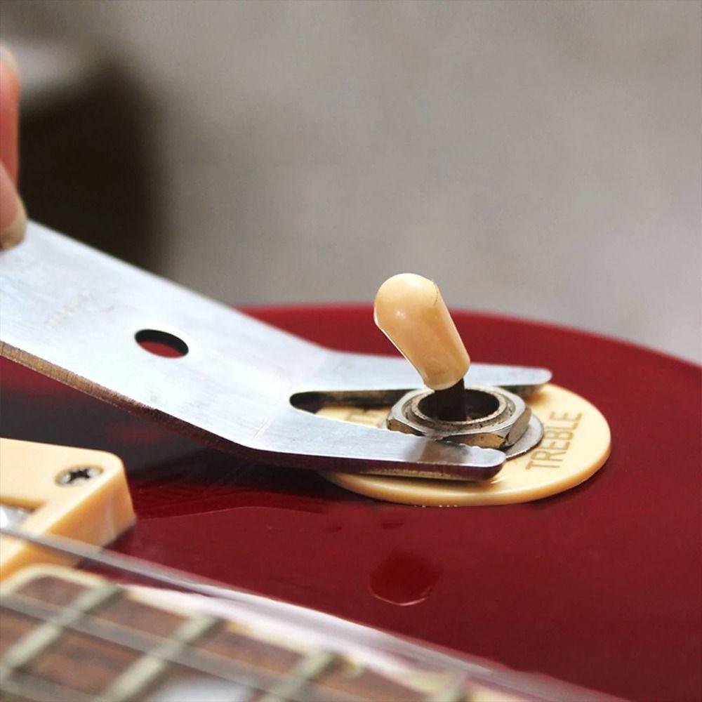 Repair Knob Electric Guitar Wrench String Changer Guitar Knob Removal Tool Guitar Accessories срібний
Repair Knob Electric Guitar Wrench String Changer Guitar Knob Removal Tool Guitar Accessories срібний