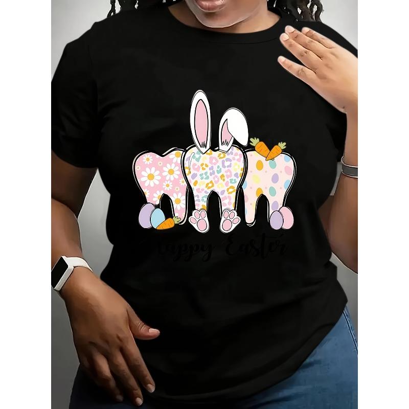 Plus Size Women S T-Shirt Featuring Bunny Teeth And a Cheerful Easter Design, Perfect for Spring Celebrations, Family Events, And Egg Hunts. S чёрный
Plus Size Women S T-Shirt Featuring Bunny Teeth And a Cheerful Easter Design, Perfect for Spring Celebrations, Family Events, And Egg Hunts. S чёрный