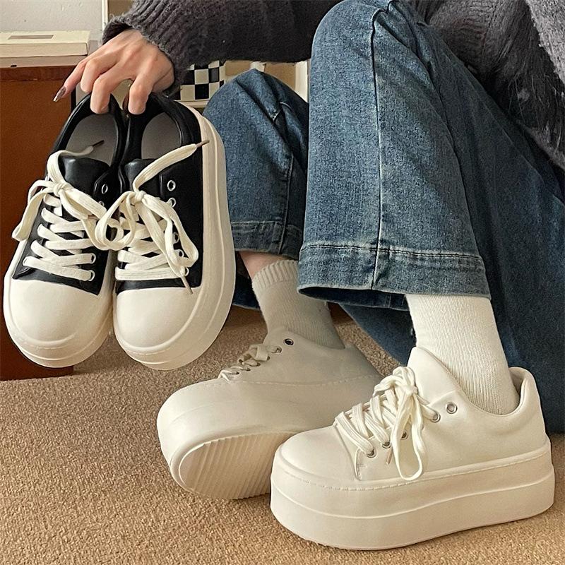 Ugly cute big head platform white shoes women s new fashion versatile comfortable lightweight casual sports shoes 35 чёрный
Ugly cute big head platform white shoes women s new fashion versatile comfortable lightweight casual sports shoes 35 чёрный