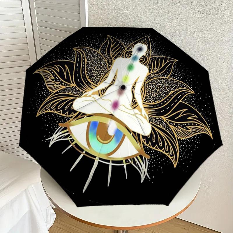 1pc Chakra Meditation Lotus Eye Umbrella with Plastic Handle,Suitable for All Seasons Home Travel Outdoor UmbrellaDD211
1pc Chakra Meditation Lotus Eye Umbrella with Plastic Handle,Suitable for All Seasons Home Travel Outdoor UmbrellaDD211