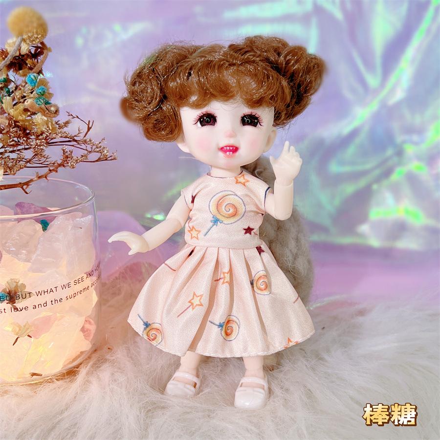 16cm 3D Comic Eyes Girl Princess BABI Doll Toys 1/8 BJD Joints Movable Pretty Clothes White Skin Kids Dress Up Toys Gifts 16cm
16cm 3D Comic Eyes Girl Princess BABI Doll Toys 1/8 BJD Joints Movable Pretty Clothes White Skin Kids Dress Up Toys Gifts 16cm