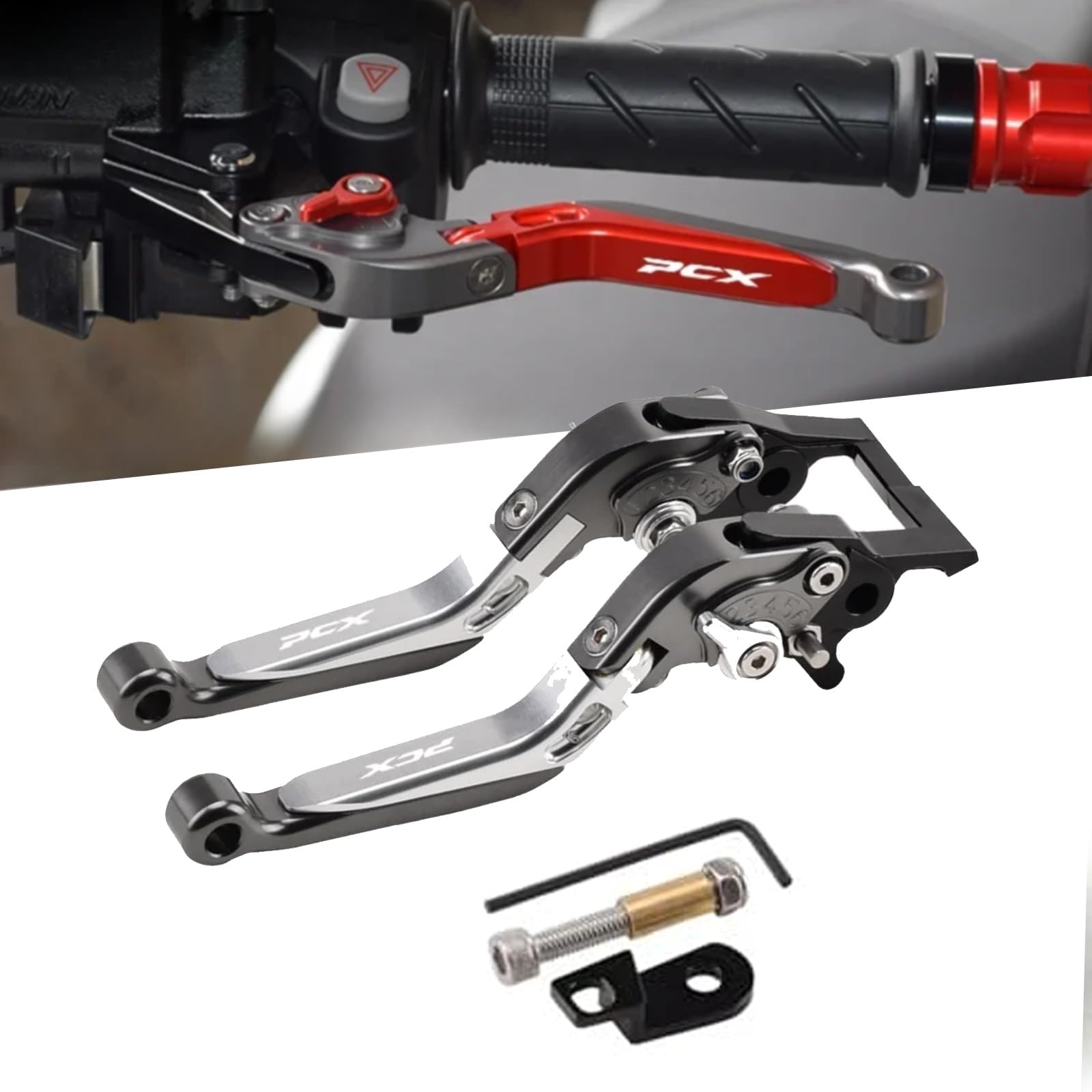 Compatible with DOMOPAY For PCX125 PCX160 ABS Version 2020-2023 2024, Brake Lever Handbrake with чёрный
Compatible with DOMOPAY For PCX125 PCX160 ABS Version 2020-2023 2024, Brake Lever Handbrake with чёрный